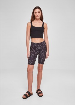 Дамски къс клин в черен цвят Urban Classics Ladies High Waist Shorts Дамски къс клин в черен цвят Urban Classics Ladies High Waist Shorts