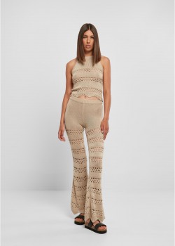 Дамски плетен панталон в бежов цвят Urban Classicss Knit Leggings Дамски плетен панталон в бежов цвят Urban Classicss Knit Leggings