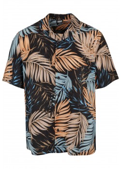 Мъжка риза в цветен десен Urban Classics Viscose AOP Resort Shirt palmfront Мъжка риза в цветен десен Urban Classics Viscose AOP Resort Shirt palmfront