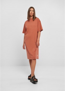 Дамска широка рокля в цвят праскова Urban Classics Oversized Dress Дамска широка рокля в цвят праскова Urban Classics Oversized Dress