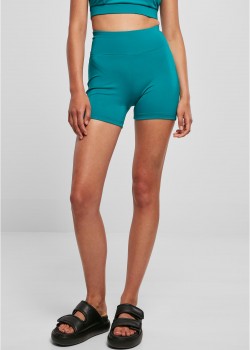 Дамски къс клин в петролено зелен цвят Urban Classics Ladies High Waist Pants Дамски къс клин в петролено зелен цвят Urban Classics Ladies High Waist Pants