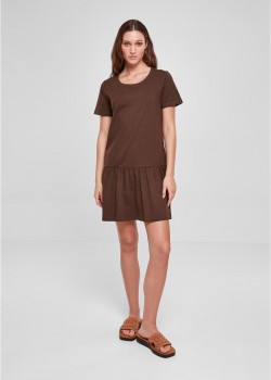 Дамска рокля в кафяв цвят Urban Classics Ladies Dress Дамска рокля в кафяв цвят Urban Classics Ladies Dress