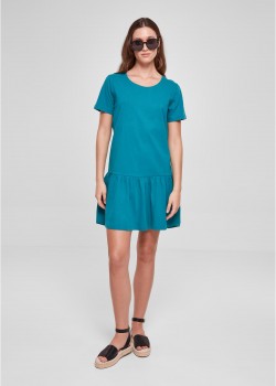 Дамска рокля в цвят тюркоаз Urban Classics Ladies Dress Дамска рокля в цвят тюркоаз Urban Classics Ladies Dress