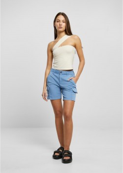 Дамски къси карго панталони в светлосин цвят Urban Classics Ladies Cargo Shorts Дамски къси карго панталони в светлосин цвят Urban Classics Ladies Cargo Shorts