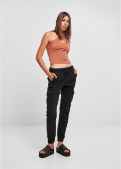Дамски карго панталон в черен цвят Urban Classics Ladies Cargo Pants Дамски карго панталон в черен цвят Urban Classics Ladies Cargo Pants