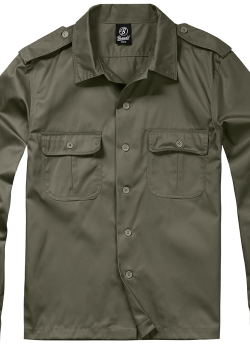 Мъжка риза в цвят маслина Brandit US Shirt Мъжка риза в цвят маслина Brandit US Shirt