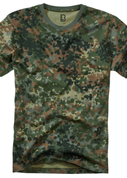 Мъжка изчистена тениска в камуфлажен цвят Brandit flecktarn Мъжка изчистена тениска в камуфлажен цвят Brandit flecktarn