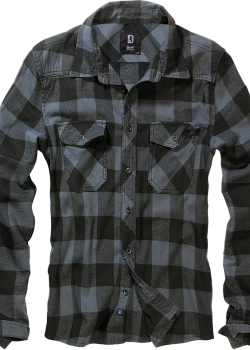 Мъжка карирана риза черен цвят Brandit Check Shirt black/grey Мъжка карирана риза черен цвят Brandit Check Shirt black/grey