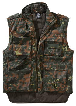 Ловна жилетка в тъмен камуфлаж Brandit Ranger Vest flecktarn Ловна жилетка в тъмен камуфлаж Brandit Ranger Vest flecktarn