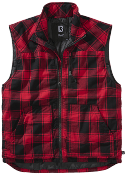 Мъжка жилетка Brandit Lumber Vest red/black Мъжка жилетка Brandit Lumber Vest red/black