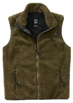 Мъжка жилетка от плюшен полар в цвят маслина Brandit Teddyfleece Vest Мъжка жилетка от плюшен полар в цвят маслина Brandit Teddyfleece Vest