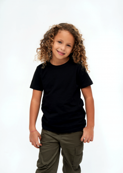 Детска изчистена тениска в черен цвят Brandit Детска изчистена тениска в черен цвят Brandit