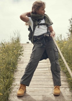 Детска изчистена тениска в бял цвят Brandit  Детска изчистена тениска в бял цвят Brandit