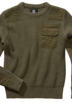 Детски пуловер в масленозелен цвят Brandit BW  Детски пуловер в масленозелен цвят Brandit BW