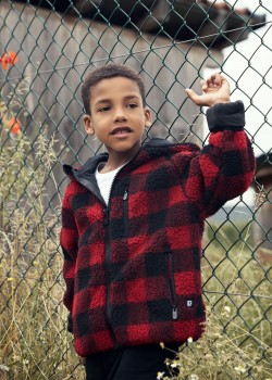 Детско пухкаво карирано яке Brandit Teddyfleecejacket Детско пухкаво карирано яке Brandit Teddyfleecejacket