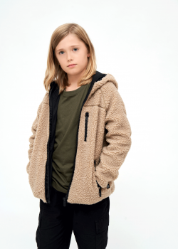 Детско пухкаво яке в цвят камел Brandit Teddyfleecejacket Детско пухкаво яке в цвят камел Brandit Teddyfleecejacket