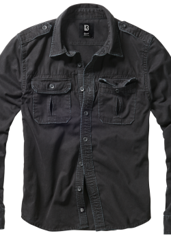 Мъжка риза в черен цвят Brandit Vintage Shirt Мъжка риза в черен цвят Brandit Vintage Shirt