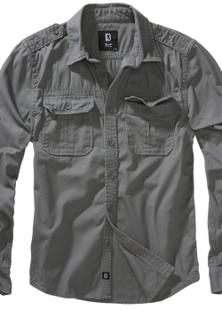 Мъжка риза в цвят графит Brandit Vintage Shirt Мъжка риза в цвят графит Brandit Vintage Shirt