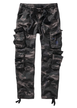 Мъжки втален карго панталон в тъмен камуфлаж Brandit Pure Slim Fit Мъжки втален карго панталон в тъмен камуфлаж Brandit Pure Slim Fit