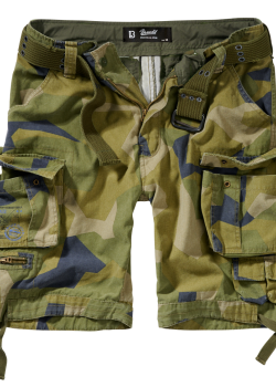 Мъжки къси карго панталони в камуфлаж Brandit swedish camo M90 Мъжки къси карго панталони в камуфлаж Brandit swedish camo M90