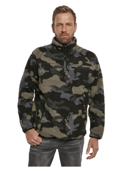 Мъжко яке от плюшен полар в тъмен камуфлаж Brandit Teddyfleece Troyer Мъжко яке от плюшен полар в тъмен камуфлаж Brandit Teddyfleece Troyer