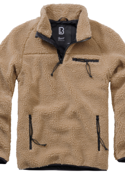 Мъжко яке от плюшен полар в цвят камел Brandit Teddyfleece Troyer Мъжко яке от плюшен полар в цвят камел Brandit Teddyfleece Troyer