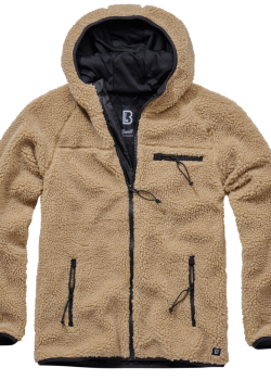 Мъжко пухкаво яке в цвят камел Brandit Teddyfleece Worker  Мъжко пухкаво яке в цвят камел Brandit Teddyfleece Worker