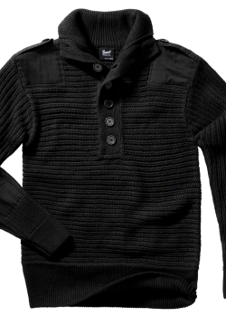Плетен пуловер с висока яка в черен цвят Brandit Alpin Pullover Плетен пуловер с висока яка в черен цвят Brandit Alpin Pullover