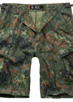 Мъжки къси панталони в зелен камуфлаж Brandit BDU Ripstop flecktarn Мъжки къси панталони в зелен камуфлаж Brandit BDU Ripstop flecktarn