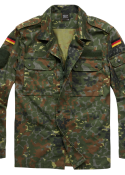 Мъжка риза с пагони камуфлаж Brandit flecktarn Мъжка риза с пагони камуфлаж Brandit flecktarn