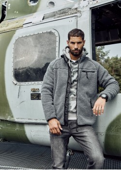 Мъжко яке от плюшен полар в сиво Brandit Мъжко яке от плюшен полар в сиво Brandit