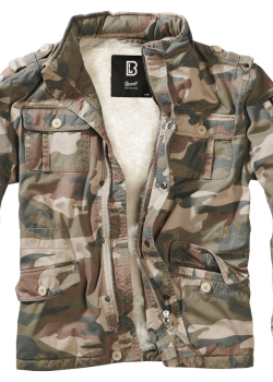 Мъжко зимно яке в камуфлаж Brandit Britannia light woodland Мъжко зимно яке в камуфлаж Brandit Britannia light woodland