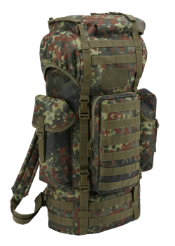 Туристическа раница в зелен камуфлаж 66 л. Brandit Combat Molle flecktarn Туристическа раница в зелен камуфлаж 66 л. Brandit Combat Molle flecktarn