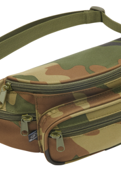 Чанта за рамо в камуфлажен цвят Brandit Pocket Hip Bag woodland Чанта за рамо в камуфлажен цвят Brandit Pocket Hip Bag woodland