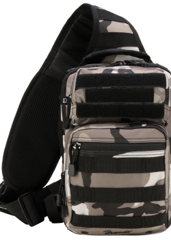 Функционална чанта в камуфлаж Brandit US Cooper Sling Pack Medium urban Функционална чанта в камуфлаж Brandit US Cooper Sling Pack Medium urban