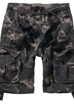 Мъжки къси карго панталони в камуфлажен цвят Brandit Pure Vintage darkcamo Мъжки къси карго панталони в камуфлажен цвят Brandit Pure Vintage darkcamo