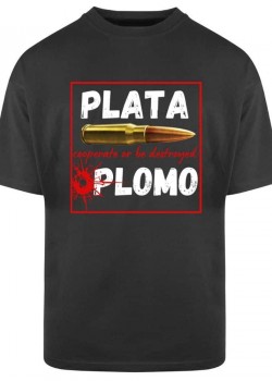 Тениска Oversize Plata o Plomo Тениска Oversize Plata o Plomo