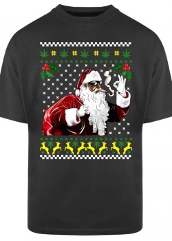 Тениска Oversize Santa Marijuana Weed Тениска Oversize Santa Marijuana Weed
