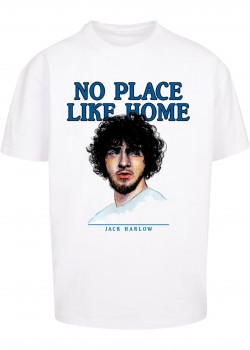 Мъжка тениска в бял цвят Mister Tee Jack Harlow no place like Home  Мъжка тениска в бял цвят Mister Tee Jack Harlow no place like Home
