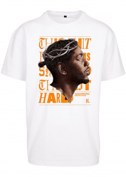 Тениска в бял цвят Mister Tee Kendrick Lamar K-Dot Oversize Тениска в бял цвят Mister Tee Kendrick Lamar K-Dot Oversize