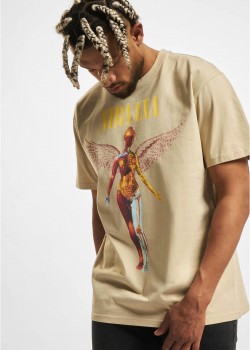Мъжка тениска в цвят мокър пясък Mister Tee In Utero Oversize Мъжка тениска в цвят мокър пясък Mister Tee In Utero Oversize
