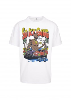 Тениска в бял цвят Mister Tee Gucci Mane So Icy Oversize Тениска в бял цвят Mister Tee Gucci Mane So Icy Oversize