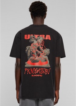 Мъжка тениска в черен цвят Ultraprovocateur Acid Heavy Oversize Мъжка тениска в черен цвят Ultraprovocateur Acid Heavy Oversize