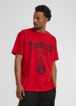 Мъжка тениска в червен цвят Teamdream Heavy Oversize Мъжка тениска в червен цвят Teamdream Heavy Oversize