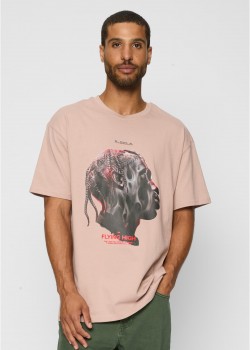 Мъжка тениска в розов цвят Mister Tee Flying High Oversize Мъжка тениска в розов цвят Mister Tee Flying High Oversize