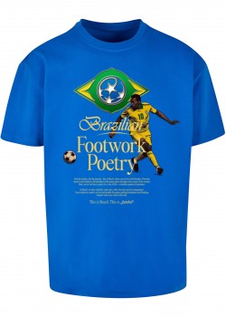 Мъжка тениска в син цвят Mister Tee Footwork Poetry Oversize. Мъжка тениска в син цвят Mister Tee Footwork Poetry Oversize.
