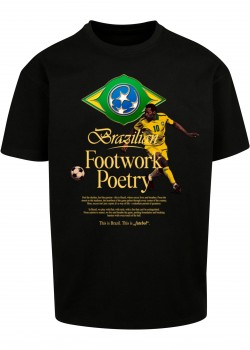 Мъжка тениска в черен цвят Mister Tee Footwork Poetry Oversize Мъжка тениска в черен цвят Mister Tee Footwork Poetry Oversize