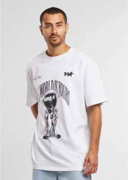 Мъжка бяла тениска Mister Tee Your World Oversize Мъжка бяла тениска Mister Tee Your World Oversize