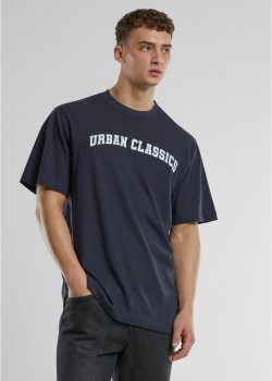 Мъжка тениска urban Classics UC College Logo navy Мъжка тениска urban Classics UC College Logo navy