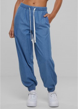 Дамски панталон в синьо Urban Classics Denim Jogpants Дамски панталон в синьо Urban Classics Denim Jogpants